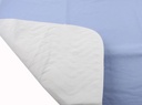 SANAswiss Textile Bettschutzauflage, Bed Mat, 85 x 90 cm + 2x45cm, waschbar mit Stecktuch/flaps