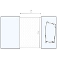 Textile Bettschutzauflage, Bed Mat, 85 x 90 cm, waschbar ohne Stecktuch/flaps