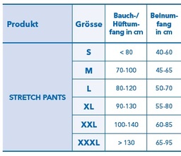 Attends Stretch Pants, Fixierhose, blau, M, 15 Stk.
