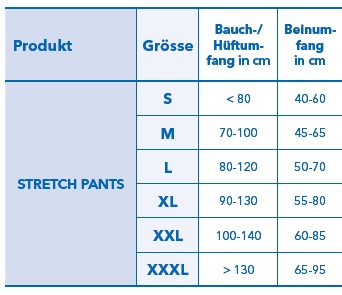 Attends Stretch Pants, Fixierhose, orange, XXL, 15 Stk.