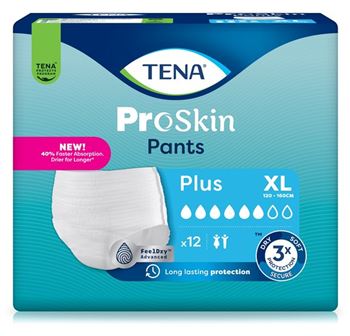 TENA Pants Plus, Proskin, 120 - 160 cm, XL, 12 Stk.