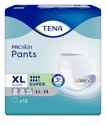 TENA Pants Super Proskin,  120-160 cm,  XL, 12 Stk.