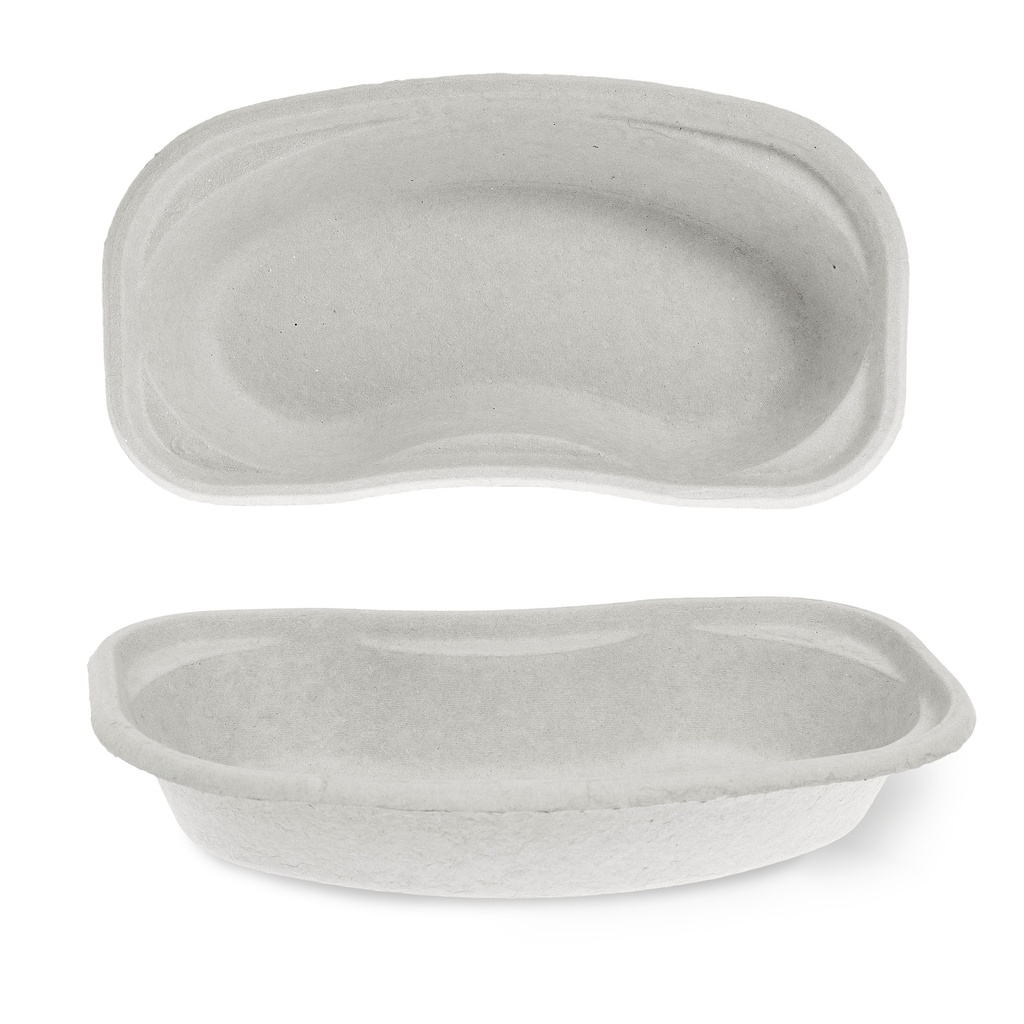 Nierenschale unsteril aus Pappe, grau, 255 x 150 x 48 mm, 1 x 50 Stk.