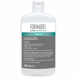Formades Derm Gel, Händedesinfektion mit Rückfetter, Kittelflasche, 150 ml