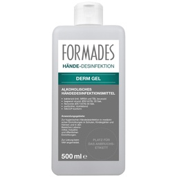 Formades Derm Gel, Händedesinfektion mit Rückfetter, 500 ml