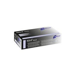 Nitril® Black, Untersuchungshandschuh Nitril, puderfrei, Schwarz Medium (7-7.5), 100 Stk.
