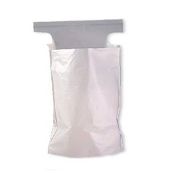 Nachttisch-Abfallbeutel LDPE, weiss, 35 my, selbstklebend, 200x250 mm, Karton 1'000 Stk.