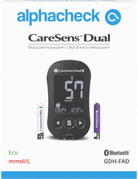 alphacheck Blutzuckermessgerät CareSens Dual eco , mmol/L, "Gratismodell für Institutionen"