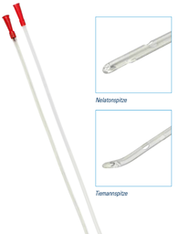 GHC Männer Einmalkatheter CAREFLOW, CH14, 40 cm, aus PVC, mit Tiemannspitze