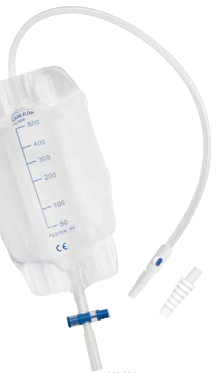 GHC Beinbeutel CAREFLOW UB 500US, 500ml, 50cm, T-Ablauf mit Rückschlagventil