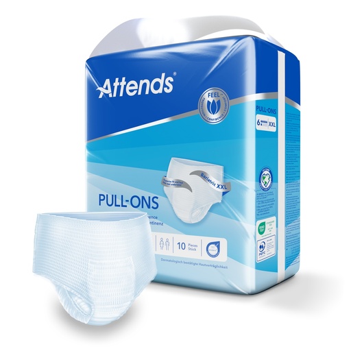 Attends Pull Ons  6 XXL, Bariatric, 10 Stk.