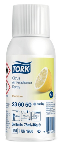 [421000N] Tork, Désodorisant en spray, 75 ml, A1, parfum agrumes, 1x12 pcs.