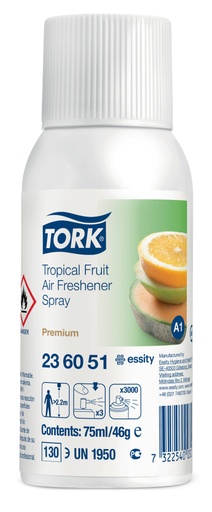 [421001N] Tork, deodorante spray, 75 ml, A1, fragranza di frutta, 236051, 1x12 pz.