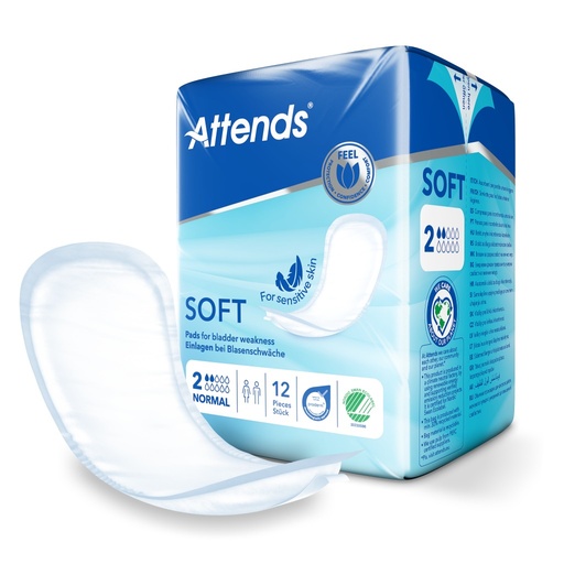 [430003N] Attends Soft 2 Normal, einzelverpackt, 12 Stk.