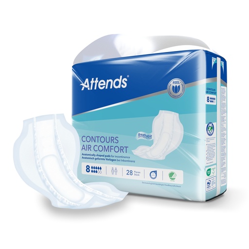 [430019N] Attends Contours 8 Air Comfort, 28 pcs.