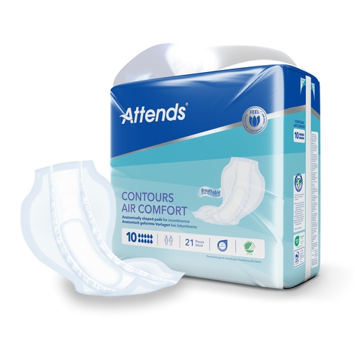 [430021N] Attends Contours 10 Air Comfort, 21 pz.