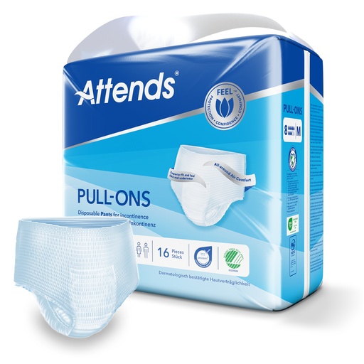 [430056N] Attends Pull Ons 8 M, 16 pcs.