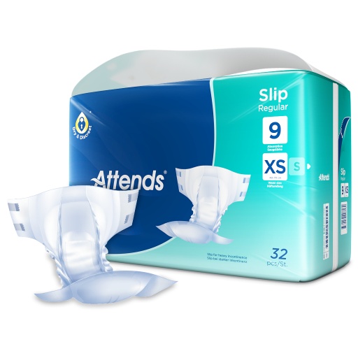 [430069N] Attends Slip Regular 9 XS, 32 Stk.
