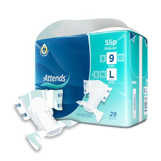 [430072N] Attends Slip Regular 9 L, 28 pz.