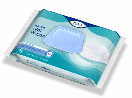 [432012N] TENA Wet Wipe Softpack, Proskin, 29x 22 cm, 48 pcs.