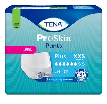 [432017N] TENA Pants Plus, Proskin, <50 cm, XXS, 14 pz.