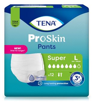 [432024N] TENA Pants Super Proskin, 100-135 cm, L, 12 pz.