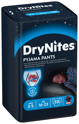 [433000N] Huggies Drynites Nachthöschen Boy,  3-5 Jahre, 5612340, 10 Stk.