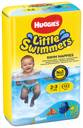 [433010N] Huggies Little Swimmers, size 2-3, 5536136, 12 pcs.