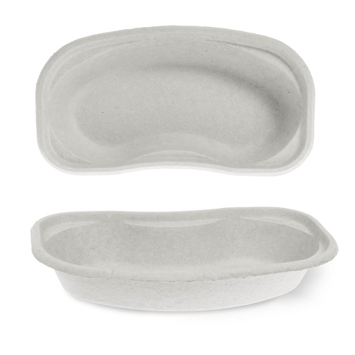 [440012N] Cuvette haricot non stérile en carton, gris, 255 x 150 x 48 mm, 1 x 50 pcs.