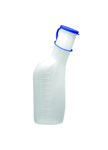 [440013N] Urine Bottle with scale and clip closure, 1000 ml, 1 pc.
