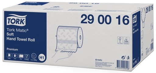 [700020N] Tork Matic, asciugamano morbido in rotolo, premium, 2lg, 290016, H1, 100m