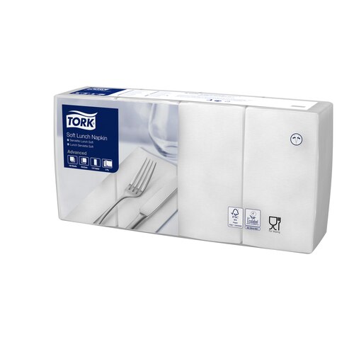 [700043N] Tork, 1/8-fold, 33x33 cm, 3 lg, Napkins, 477416, white, 10 x 150 pcs.
