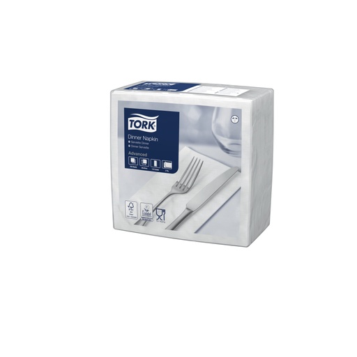 [700116N] Tork, tovaglioli 39x39 cm, piega 1/8 (piega superiore) 477554, 2lg, bianco, 12 x 150 pz.