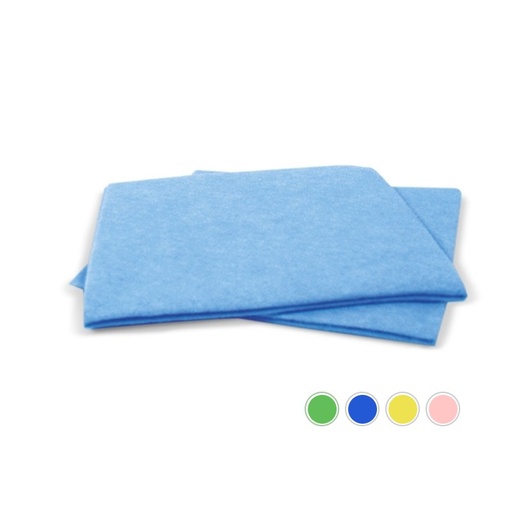 [710000N] Chiffon tout usage, 140 g/m2, 38 x 38 cm, bleu, 25 pces