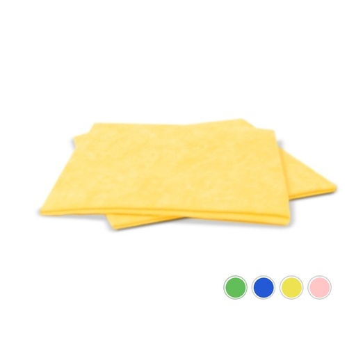 [710002N] All-purpose cloth, 140 g/m2, 38 x 38 cm, yellow, 25 pcs.