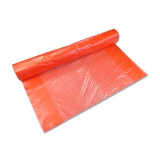 [720005N] Sacs à linge HDPE/LLDPE rouge, 25 my, 470/130x1270 mm, 10 x 25 pcs.