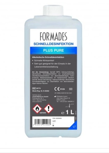 [460015N] Formades Plus Pure, surface disinfection, sensitive, without spray head (6x1L) incl. VOC