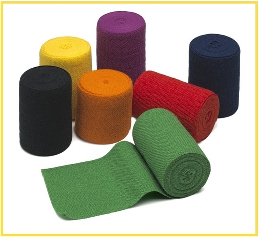 [400142N] WERO SWISS© Elasticolor, 6cm x 5m, jaune, 10 pcs.