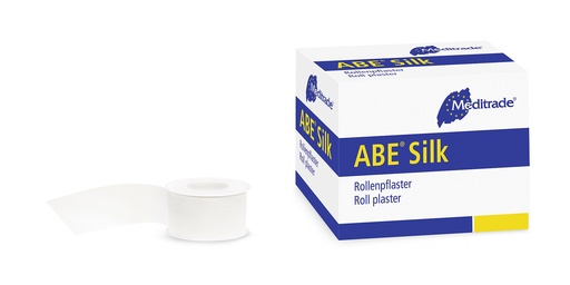 [400402N] Fixierpflaster ABE©, 2.5cm x 9.14 m, Rollenpflaster aus Kunstseide, 24 Stk pro Box