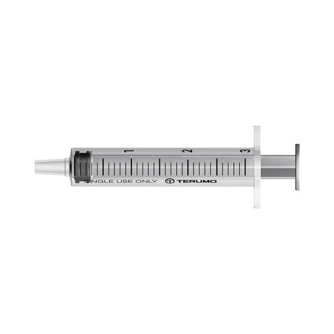 [400513N] Terumo Spritze 3ml 3 teilig Luer-Ansatz zentrisch, steril 100 Stk