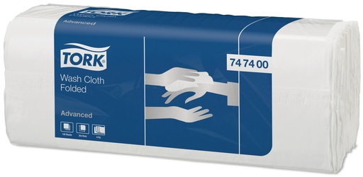 [432160N] Tork Waschtuch Advanced, 19cm x 25cm, weiss,747400, Packung à 120 Stk.