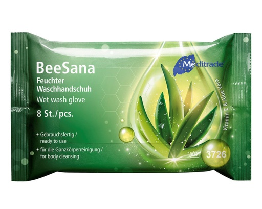 [200000N] Beesana wet wash glove, gant de toilette pour tout le corps, emballage 8 pièces