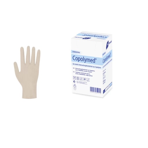 [470050N] Copolymed Untersuchungshandschuh aus Copolymer, steril, Medium (7-7,5),  100 Stk, einzeln verpackt