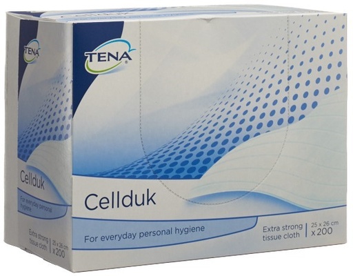 [432011-4N] TENA Cellduk, 25 x 27 cm scatola da 200 pezzi.