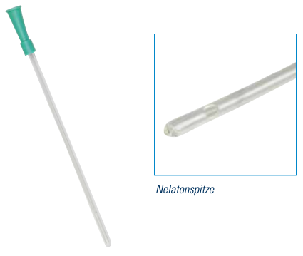 [480051N] GHC Frauen Einmalkatheter CAREFLOW, CH10, 20 cm, aus PVC, mit Nelatonspitze