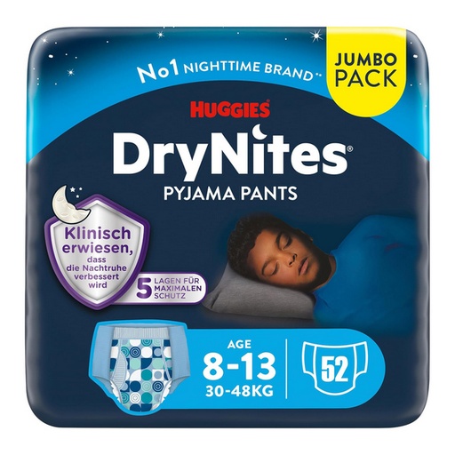 [433004-1N] Huggies Drynites Culotte de nuit garçon, 8-13 ans, 2253031, 13 pcs.