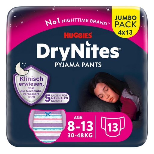 [433005-1N] Huggies Drynites night panties Girl, 8-13 years, 2154032, 13 pcs.
