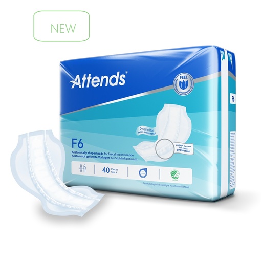 [430023N] Attends F6, protection pour l'incontinence fécale, 40 pcs.
