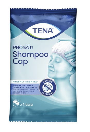 [432010-2N] TENA Shampoo Cap, tappo di lavaggio monouso
